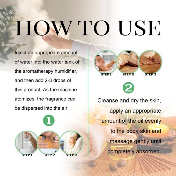 Eucalyptus Essential Oil, Body Care Massage Push Back Spa Essential Oils Moisturize And Firm Skin - Image 7