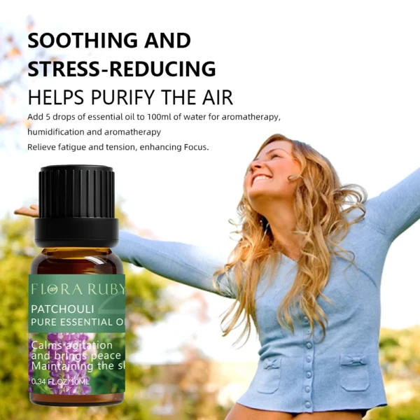 Essential Oils for Diffusers Lavender Eucalyptus Tea Tree Peppermint Rosemary Mint Bergamot Lemon Rose Pure Essential Oil 10ml - Image 5
