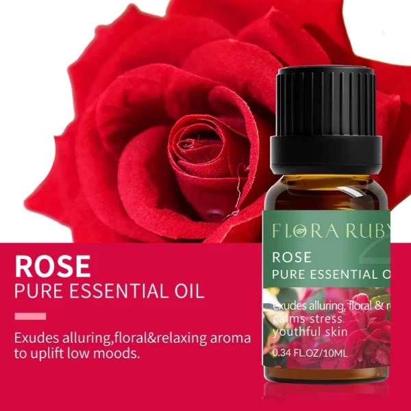 Essential Oils for Diffusers Lavender Eucalyptus Tea Tree Peppermint Rosemary Mint Bergamot Lemon Rose Pure Essential Oil 10ml - Image 10