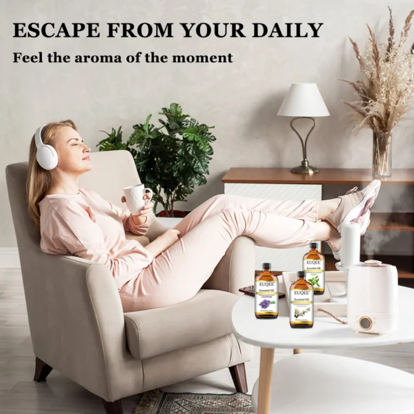 EUQEE 118ML Oregano Jasmine Lavender Essential Oil For Humidifier Diffuser Eucalyptus Aroma Oils For DIY Soap Candle - Image 5
