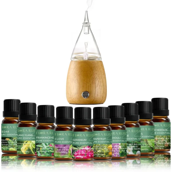 Essential Oils for Diffusers Lavender Eucalyptus Tea Tree Peppermint Rosemary Mint Bergamot Lemon Rose Pure Essential Oil 10ml - Image 2